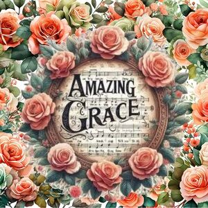 Floral 'Amazing Grace' 20oz tumbler
